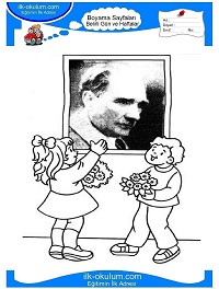 Çocuklar İçin 10 Kasım Boyama Sayfaları 
